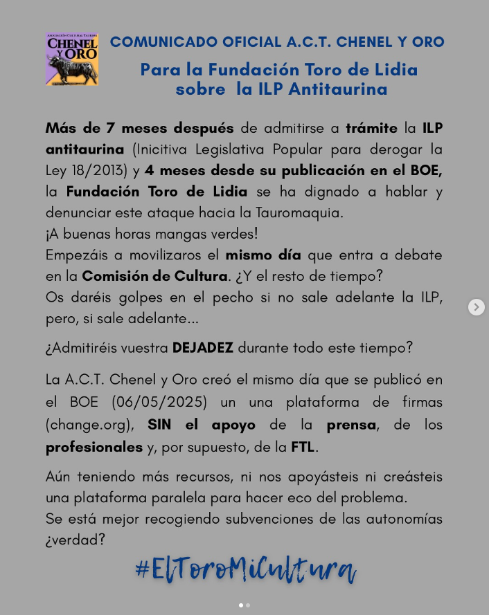 comunicado ilp a ftl